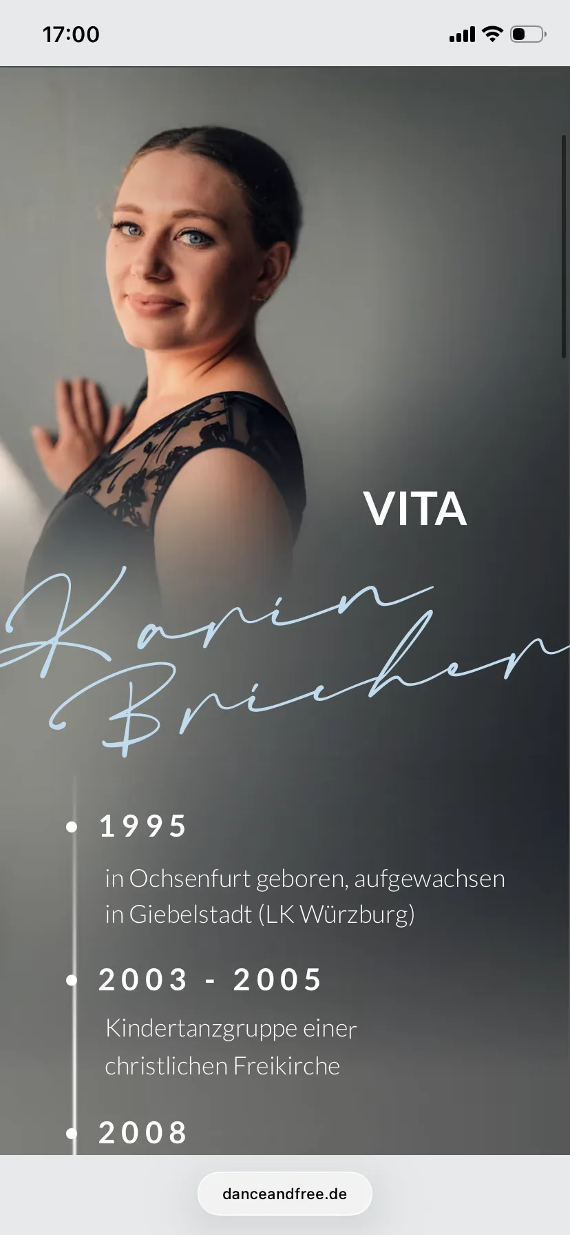 Vita – Ansicht Mobil