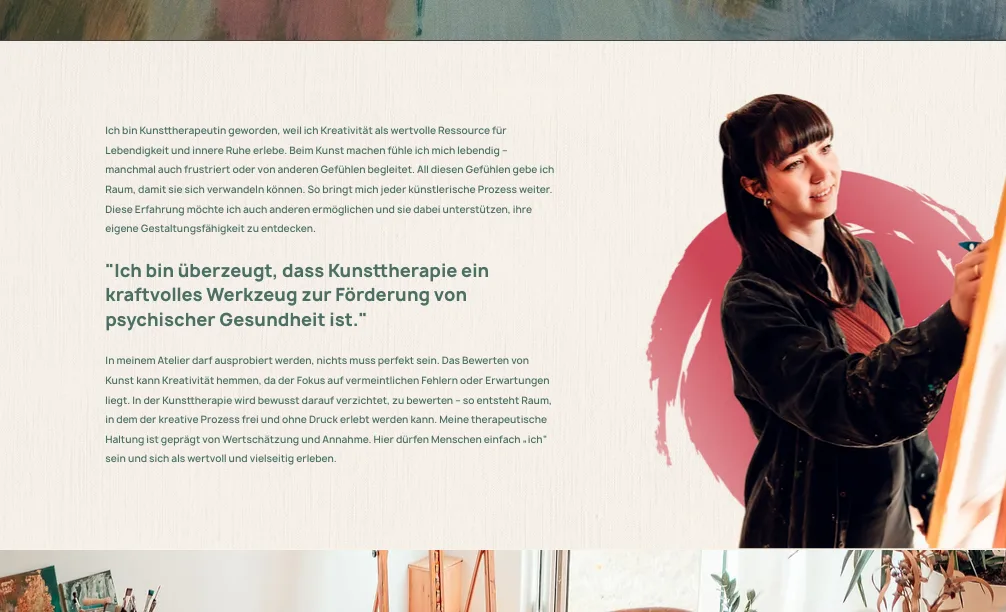 Über Theresa Kopp – Ansicht Desktop