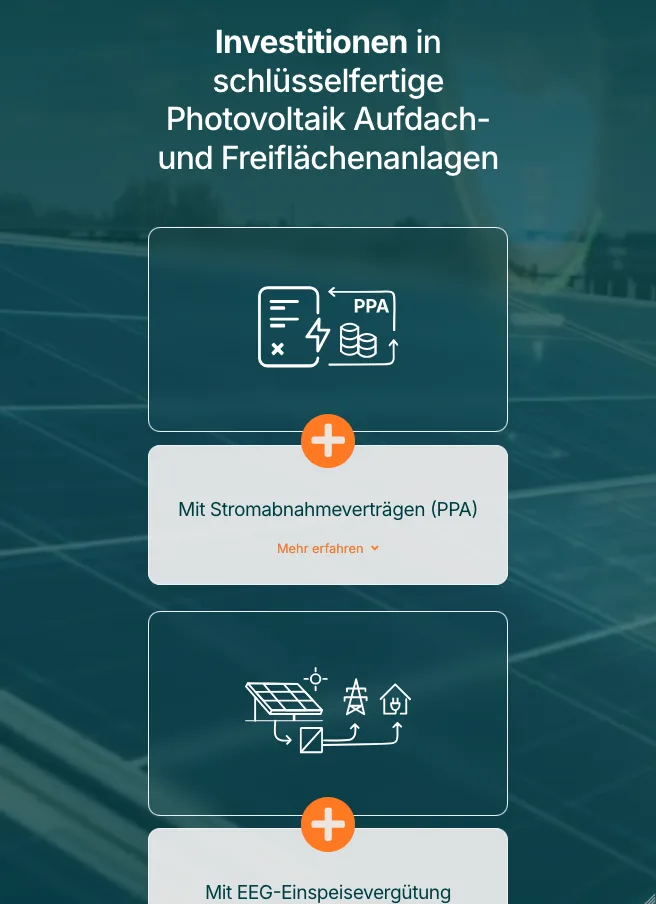 Leistungen – Ansicht Tablet