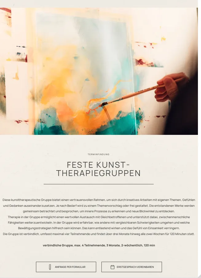 Terminfindung – Ansicht Tablet