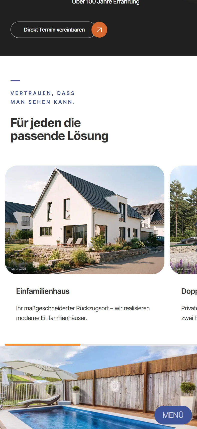 Unsere Leistungen – Ansicht Mobil