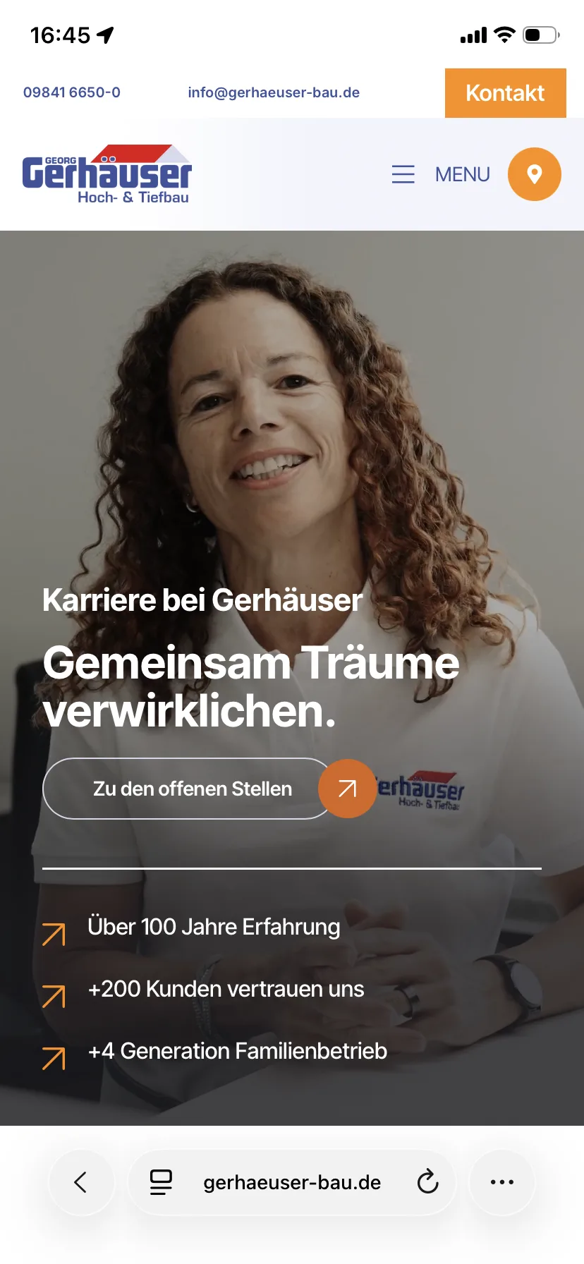Karriere – Ansicht Mobil