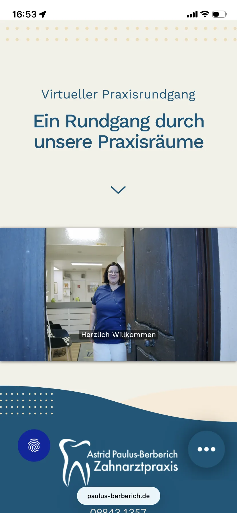 Praxisrundgang – Ansicht Mobil