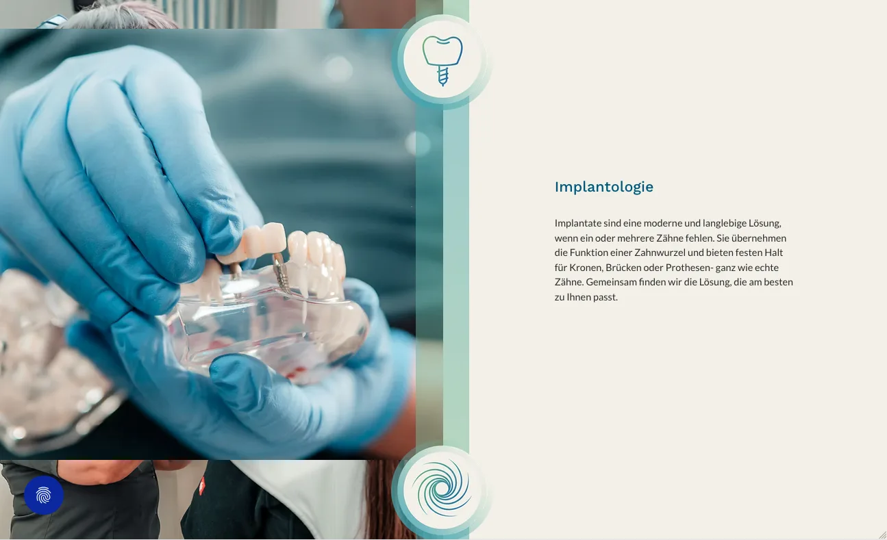 Implantologie – Ansicht Desktop