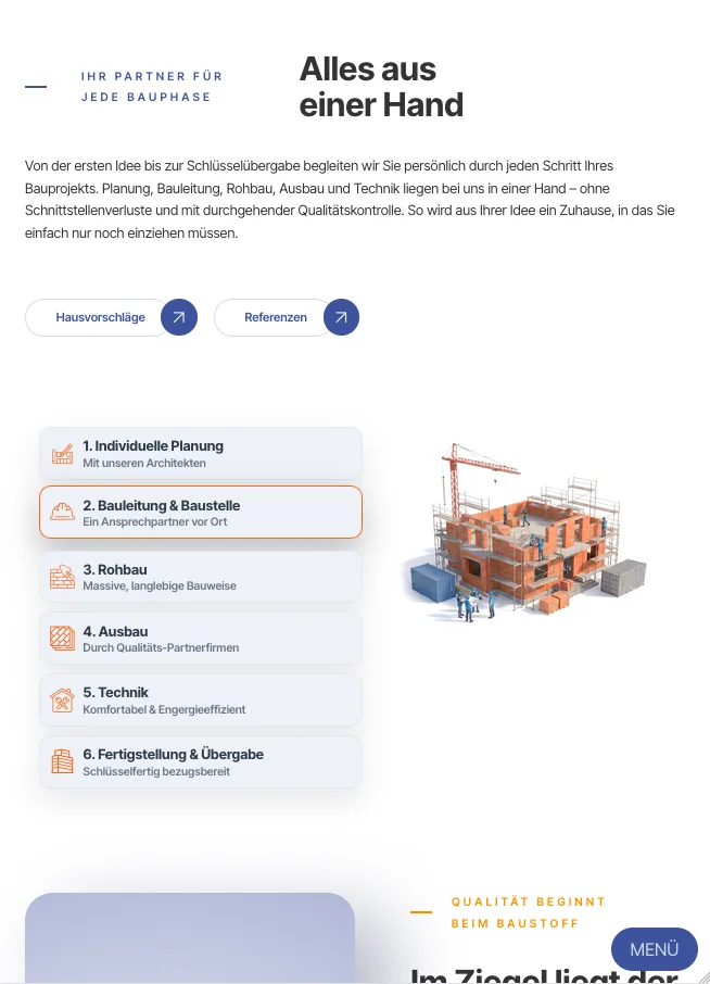 Alles aus einer Hand – Ansicht Tablet