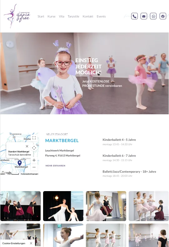 Standort Marktbergel – Ansicht Tablet