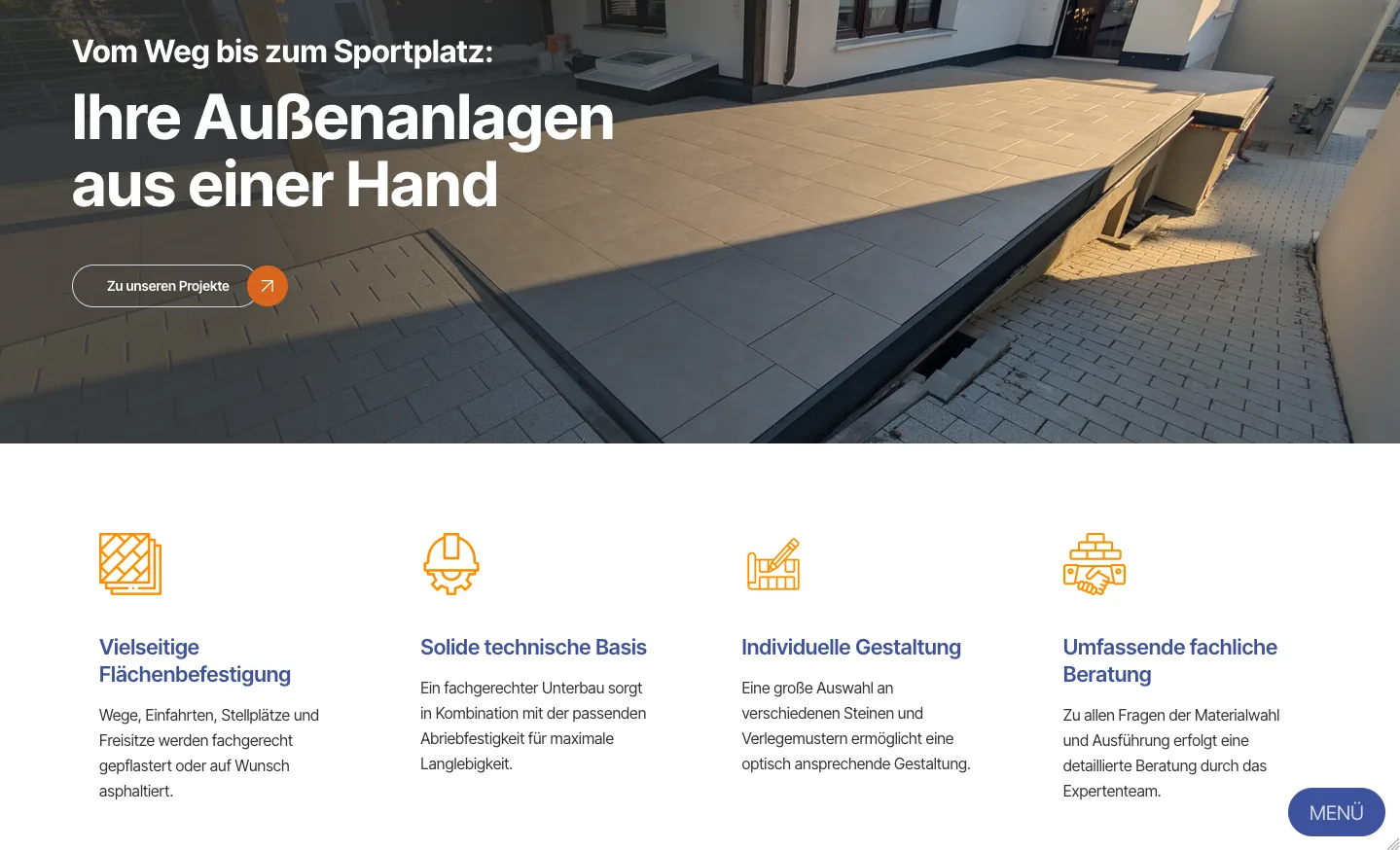 Außenanlagen – Ansicht Desktop