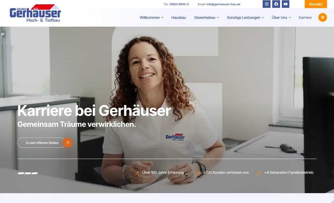 Karriere – Ansicht Desktop