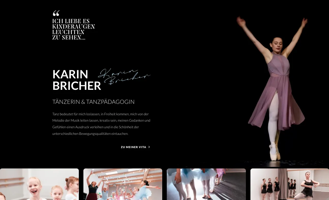 Karin Bricher – Ansicht Desktop