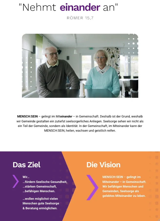 Ziel & Vision – Ansicht Tablet