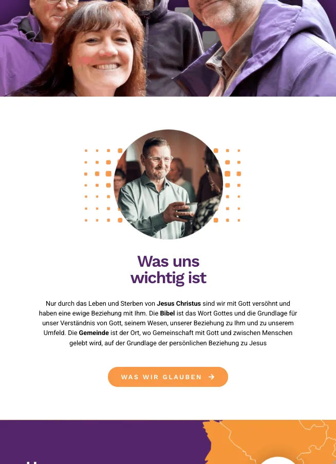 Was uns wichtig ist – Ansicht Tablet