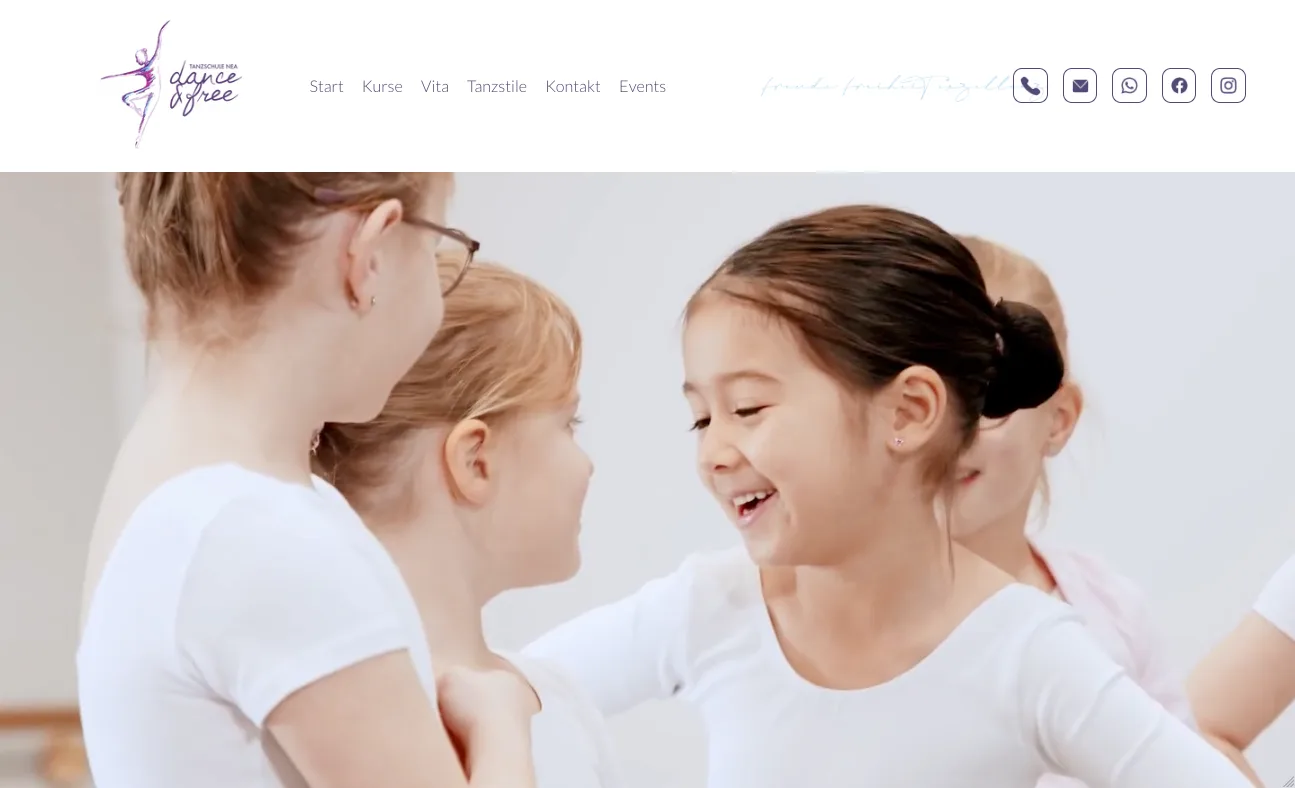 Startseite – Ansicht Desktop