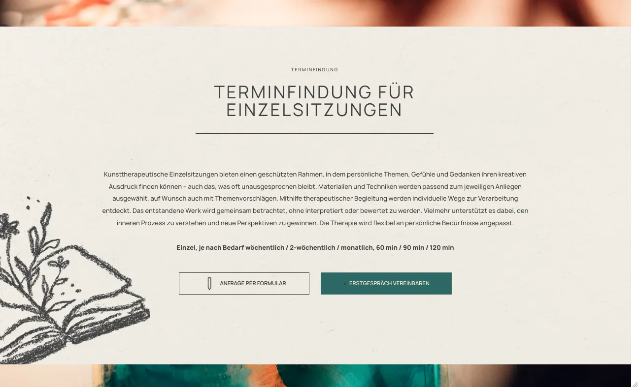 Terminfindung – Ansicht Desktop