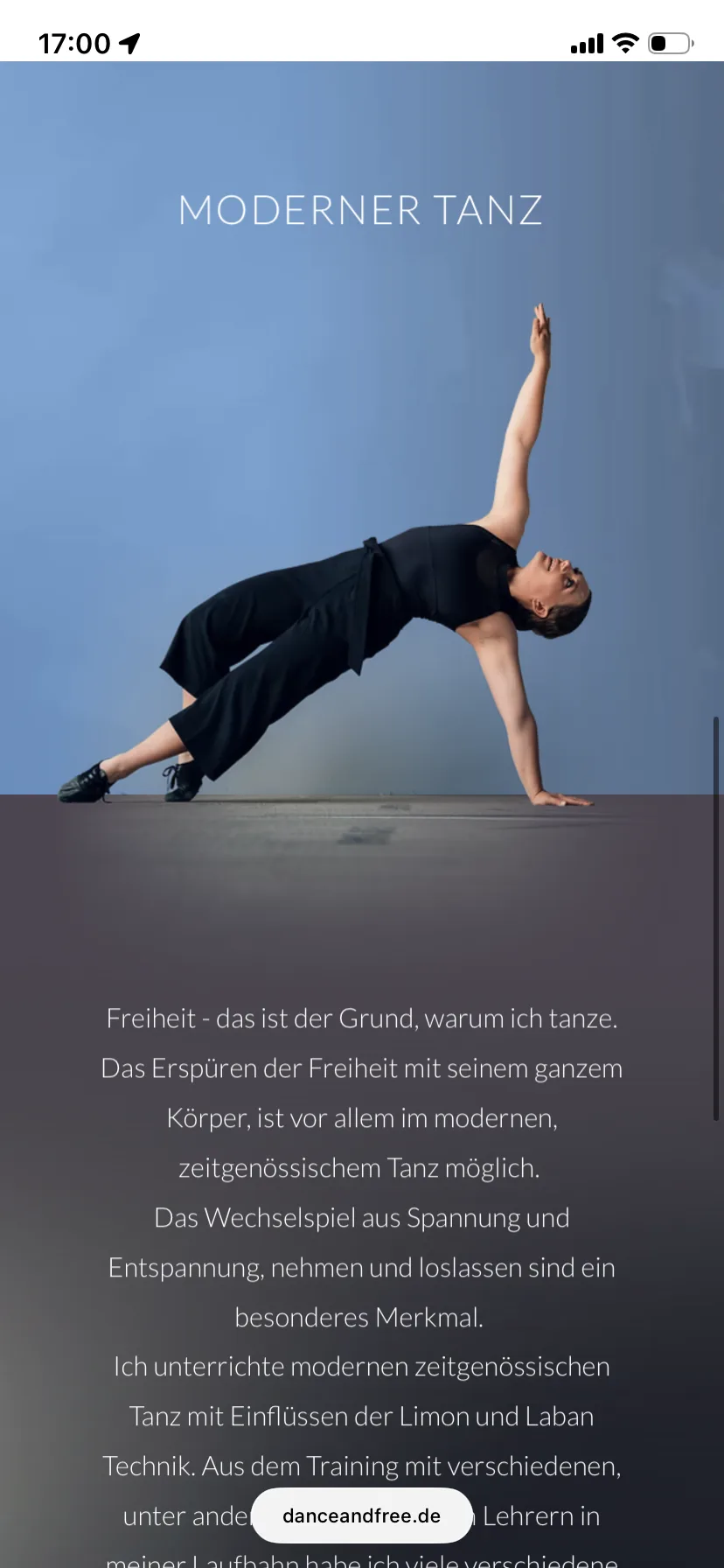Moderner Tanz – Ansicht Mobil