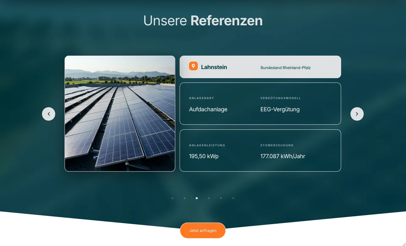 Referenzen – Ansicht Desktop