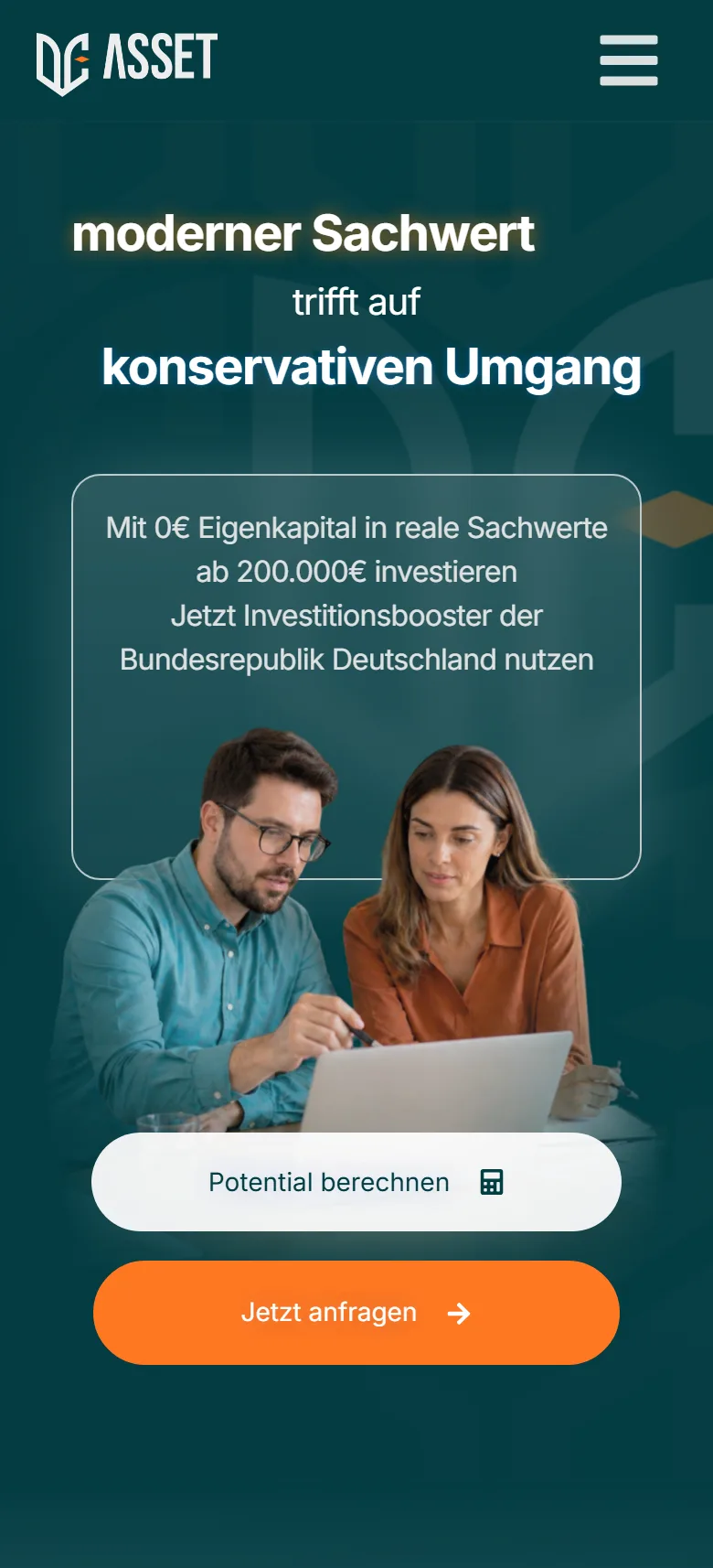 Hero – Ansicht Mobil