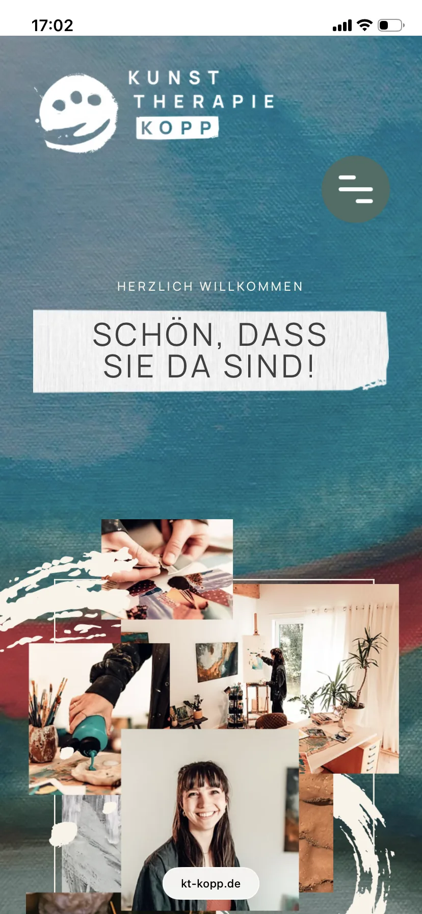 Startseite – Ansicht Mobil