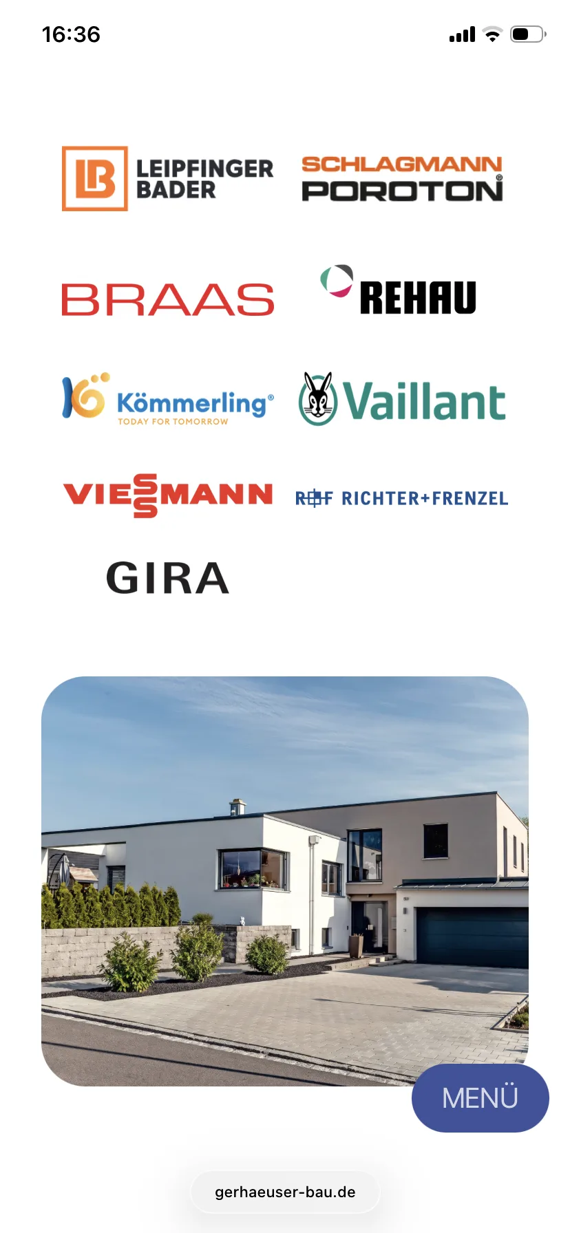 Qualität & Partner – Ansicht Mobil