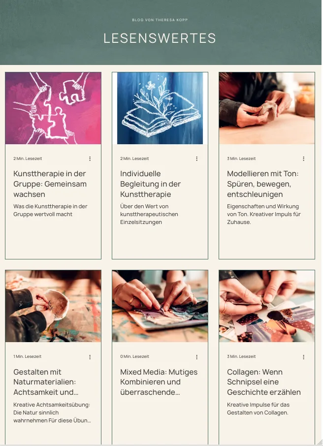 Lesenswertes – Ansicht Tablet