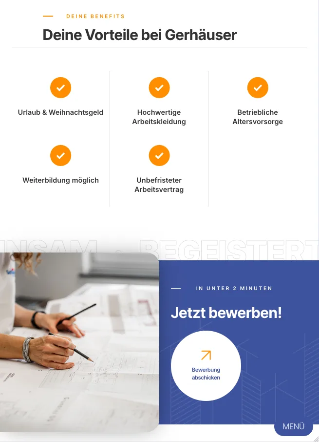 Vorteile – Ansicht Tablet