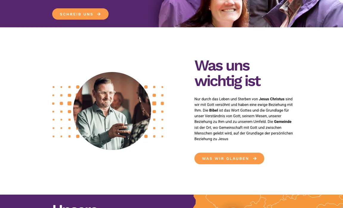 Was uns wichtig ist – Ansicht Desktop
