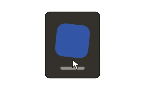 Kurzer Loop: Ein Mauszeiger fährt über eine Karte, die Form verwandelt sich